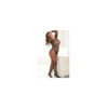 Bodystocking grande taille effet body ouvert à l'entre-jambes et sur les fesses 